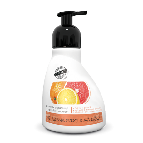 Sprchová pena - pomaranč a grapefruit s rakytníkovým olejom 300 ml